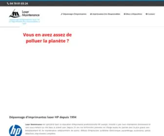 Laser-Maintenance.fr(Page d'accueil) Screenshot