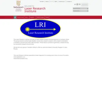 Laser-Research.co.za(LRI) Screenshot