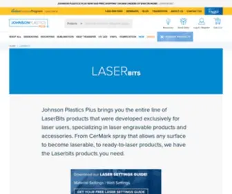 Laserbits.com(World Leader in Laser Engravable Products and Training for the Laser Industry Professional) Screenshot