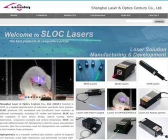 Lasercentury.com(Shanghai Laser & Optics Century Co) Screenshot