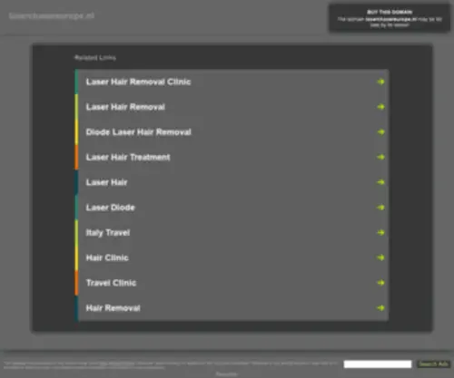 Laserchasereurope.nl(China RAD Bearings) Screenshot