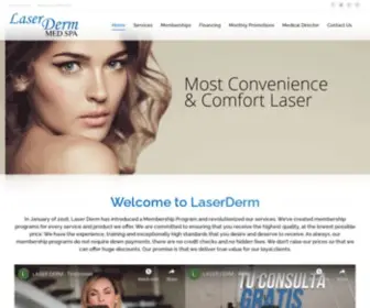 Laserderm.co(Laser Derm Med Spa in Texas Rio Grande Valley and San Antonio) Screenshot