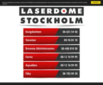 Laserdome-Stockholm.se(Laserdome Stockholm) Screenshot