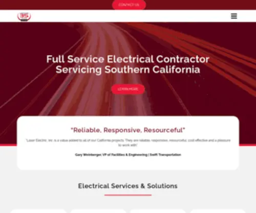 Laserelectric.com(Hire Commercial Electrical Contractor) Screenshot