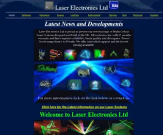 Laserelectronicsltd.com(Laser Light Show) Screenshot