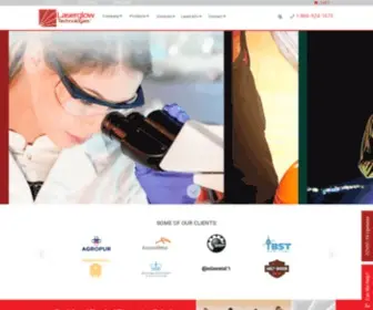 Laserglow.com(Our unique advantage in the photonics technology marketplace) Screenshot