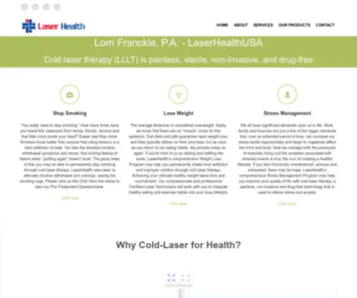 Laserhealthusa.com(Cold Laser Therapy) Screenshot