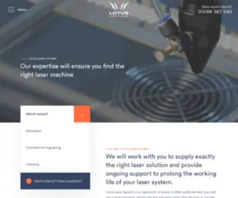 Laserite.com(Lotus Laser) Screenshot