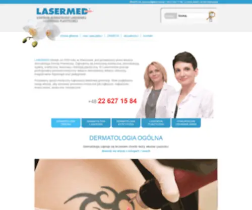 Lasermed.pl(Dermatolog Warszawa) Screenshot
