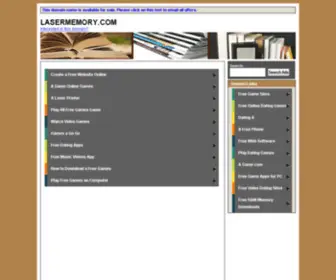 Lasermemory.com(Lasermemory) Screenshot