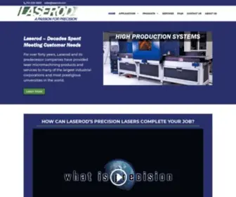 Laserod.com(Precision Laser Services In Los Angeles) Screenshot