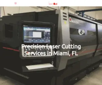 Laserout.com(Laser and Waterjet Cutting Services in Miami) Screenshot