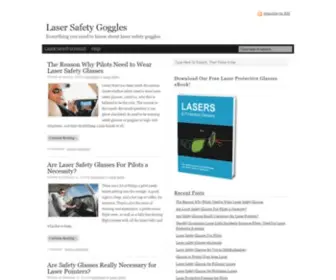 Lasersafetygoggles.com(Laser Safety Goggles) Screenshot