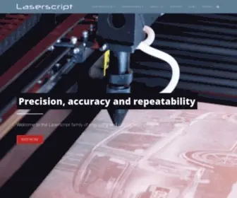 Laserscript.co.uk(Laserscript CO2 laser engraving and cutting machines and CNC routers) Screenshot