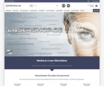 Lasershop.de(Linienlaser, Kreuzlaser, Positionierlaser kaufen ) Screenshot
