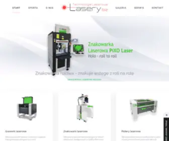 Lasery.biz(Dostawca Plotery Grawerki i Znakowarki Laserowe) Screenshot
