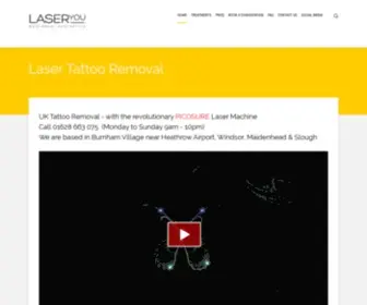 Laseryou.co.uk(Our treatments include laser tattoo removal using the world famous PicoSure. Skin rejuvenation) Screenshot