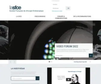 Lasfce.com(SFCE : Société Française de chirurgie Endoscopique) Screenshot