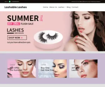 Lashablelashes.com(Lashablelashes) Screenshot