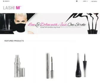 Lashem.com(Clinically proven eyelash enhancement products) Screenshot