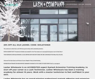 Lasherwholesale.top(Lasher Wholesale & Eyelash Extension Certification) Screenshot