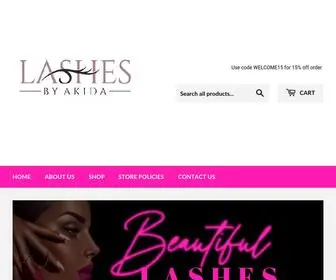 Lashesbyakida.com(Lashesbyakida) Screenshot