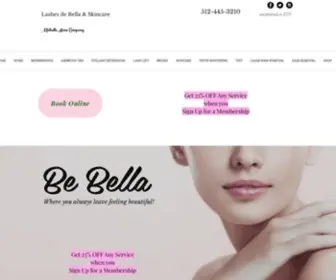 Lashesdebella.com(Eyelash Extensions) Screenshot