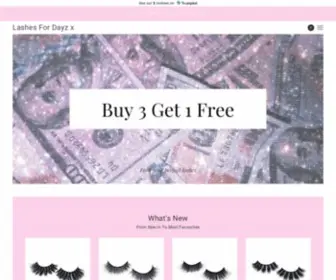 Lashesfordayzx.com(Lashes For Dayz x) Screenshot