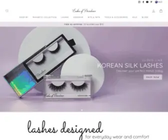 Lashesofdecadence.com(Lashes of Decadence) Screenshot