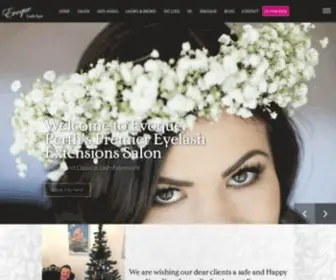 Lashextensionsperth.com.au(Evoque Lash Extensions Perth) Screenshot