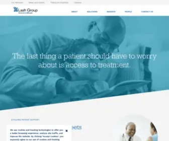 Lashgroup.com(Evolving Patient Support) Screenshot