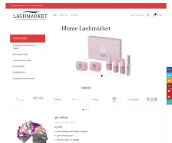 Lashmarket.it(Il negozio Lashmarket è specializzato in questi settori) Screenshot