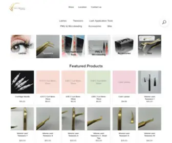 Lashpmusupply.com(HOUSTON LASH & PMU SUPPLY) Screenshot