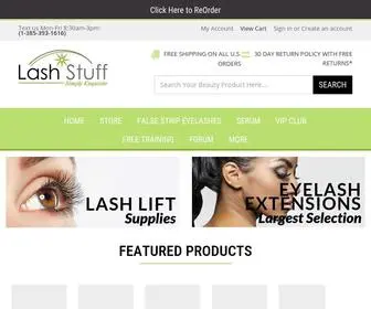 Lashstuff.com(Eyelash Supply Stores) Screenshot