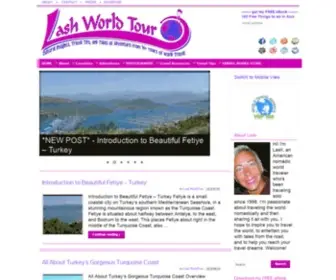 Lashworldtour.com(Travel Blog offering Cultural Insights) Screenshot