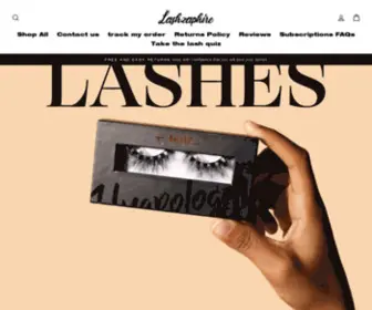 LashZaphire.com(Glamorous 3D Lashes) Screenshot