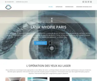 Lasik-Myopie-Paris.com(Centre Ophtalmologique à Paris) Screenshot