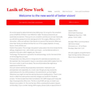 Lasikofnewyork.com(Lasik of New York in Queens) Screenshot