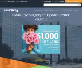 Lasikplus.com(LASIK & Laser Eye Surgery at LasikPlus (over 2 M Procedures)) Screenshot