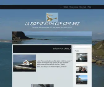 Lasirene-Capgrisnez.com(SITE OFFICIEL LA SIRENE CAP) Screenshot