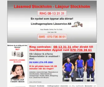 Lasjourstockholm.se(Låssmed) Screenshot