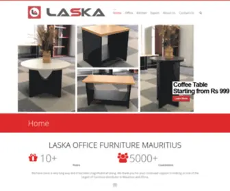 Laskafurniture.com(Laska Office Furniture Mauritius) Screenshot