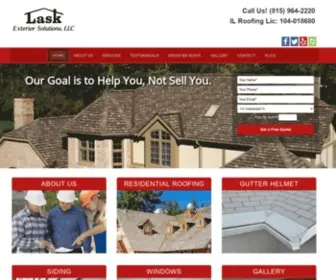 Laskroofing.com(LASK Roofing & Siding) Screenshot