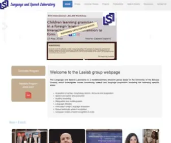 Laslab.org(Language and Speech Laboratory) Screenshot