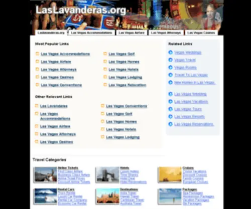 Laslavanderas.org(The Leading Las Lavanderas Site on the Net) Screenshot