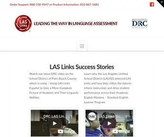 Laslinks.com(Advance Your Students’ English Language Proficiency and Spanish Language Proficiency. LAS Links®) Screenshot