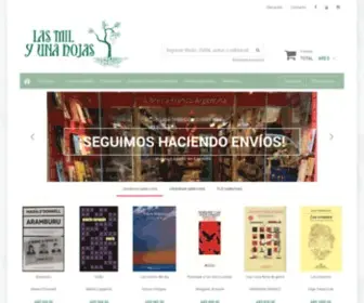 Lasmilyunahojas.com.ar(Las Mil y Una Hojas Libros) Screenshot