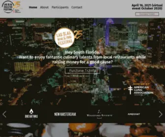 Lasolaswff.com(Las Olas Wine and Food Festival) Screenshot