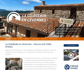 Lasoleillade.com(La Soleillade en Cévennes) Screenshot