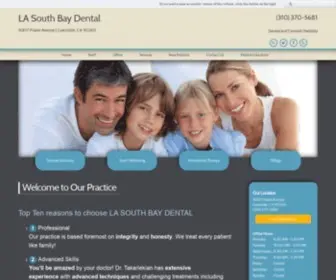 Lasouthbaydental.com(Lawndale, CA Dentist) Screenshot